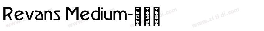 Revans Medium字体转换